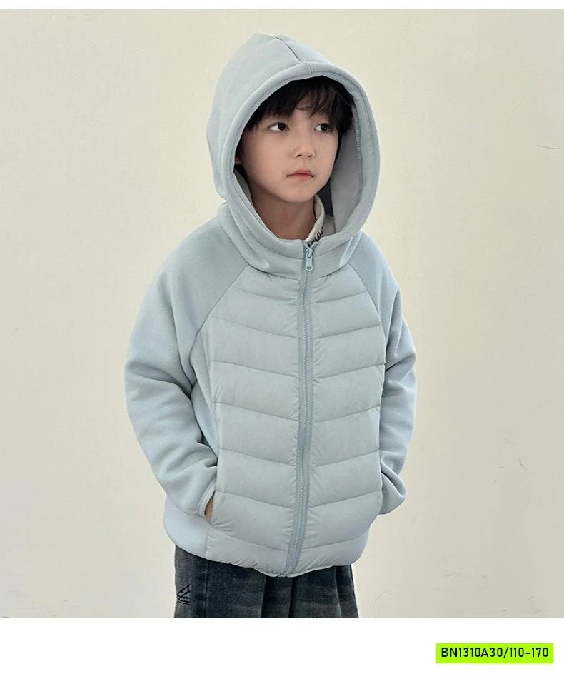 KHOÁC LÔNG VŨ PHỐI NỈ LIỀN MŨ