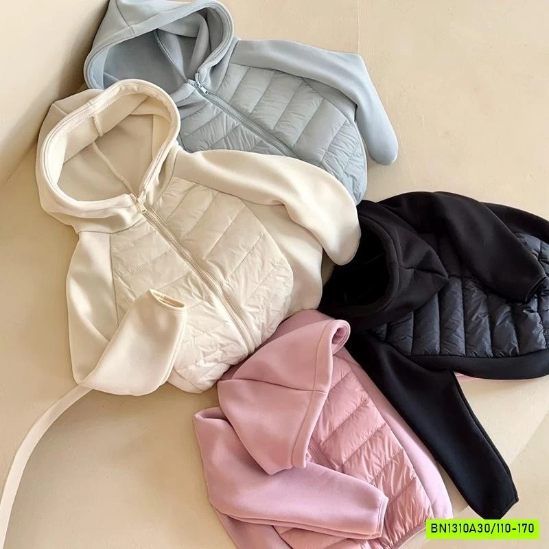 KHOÁC LÔNG VŨ PHỐI NỈ LIỀN MŨ