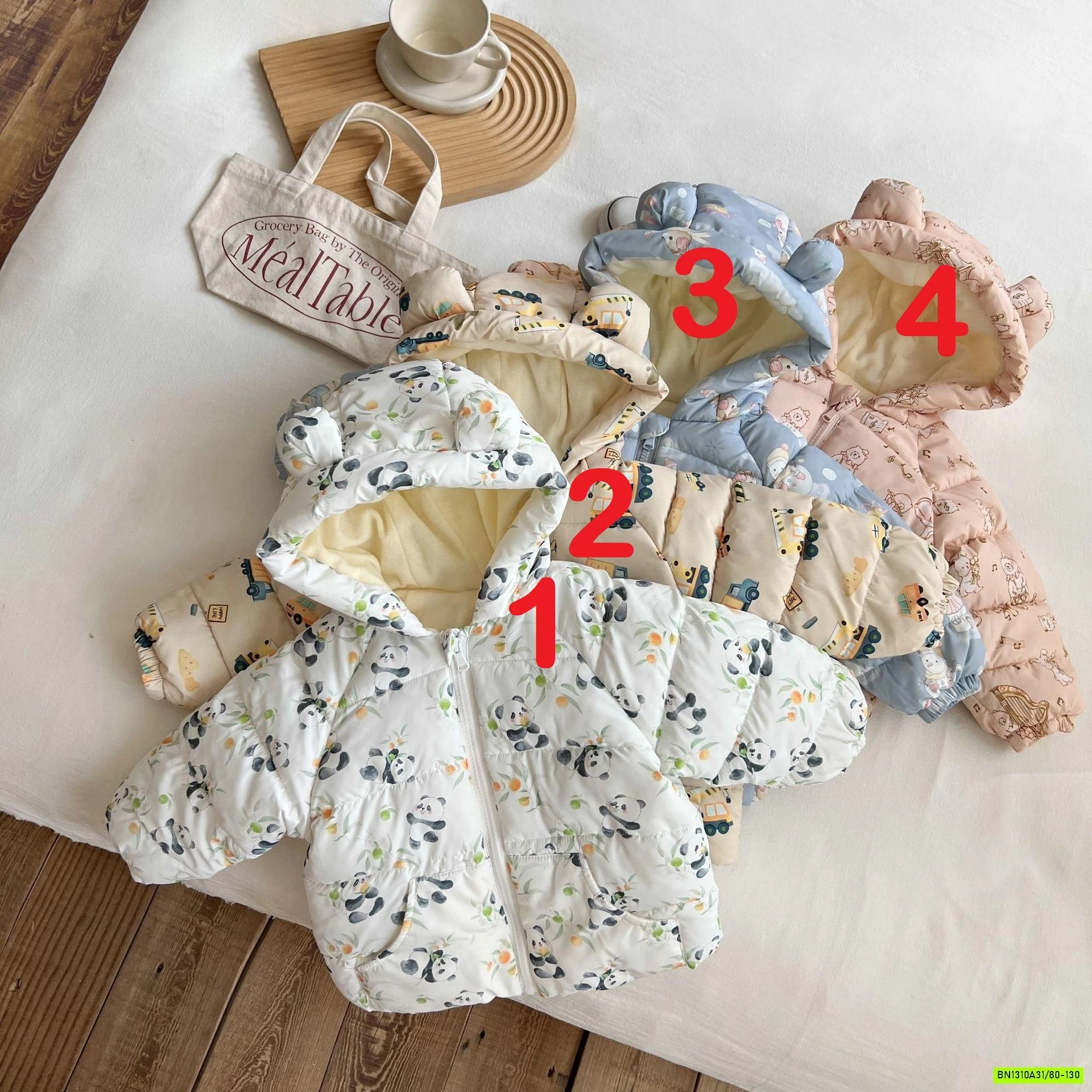 KHOÁC PHAO LÓT NỈ HỌA TIẾT