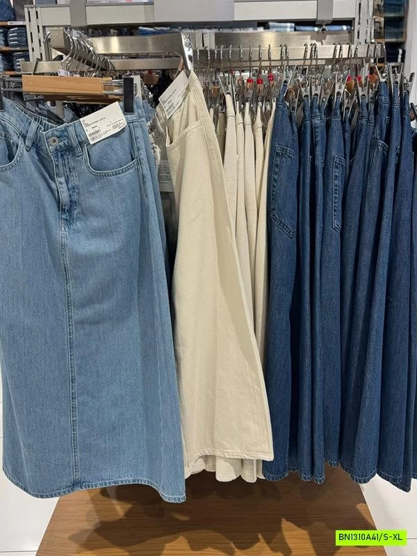 CHÂN VÁY JEANS DÁNG DÀI Z.R