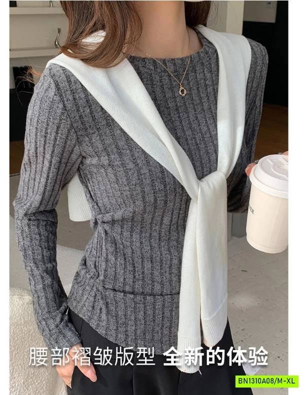 ÁO NỈ LEN RÚT EO