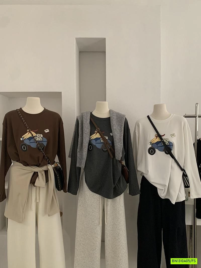 ÁO NỈ BÔNG IN HÌNH