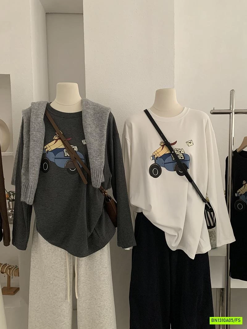 ÁO NỈ BÔNG IN HÌNH