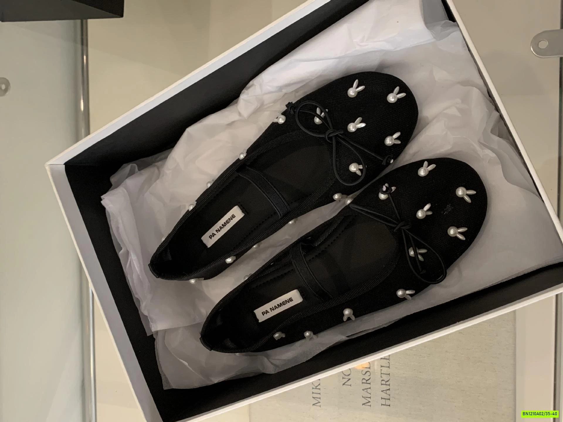 GIÀY BÚP BÊ LƯỚI GẮN THỎ