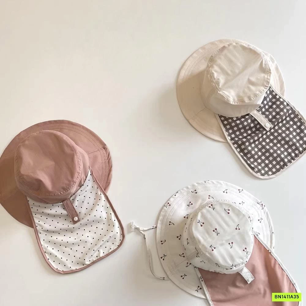 MŨ CHỐNG NẮNG KÈM VẠT SAU