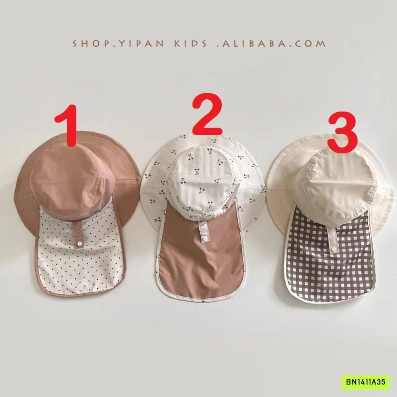 MŨ CHỐNG NẮNG KÈM VẠT SAU