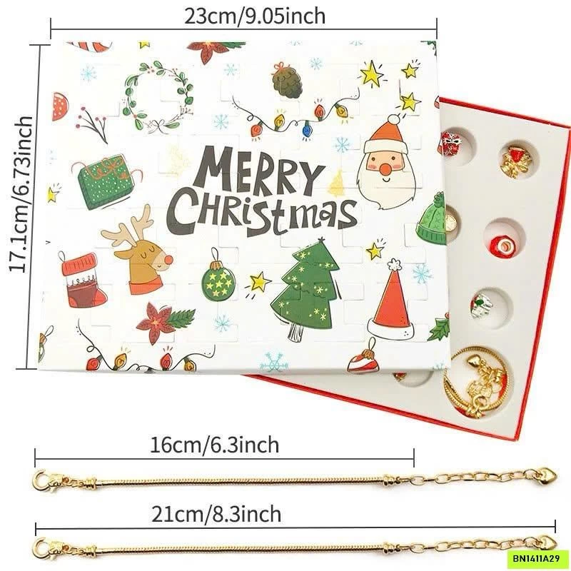 DIY VÒNG TAY CHARM GIÁNG SINH