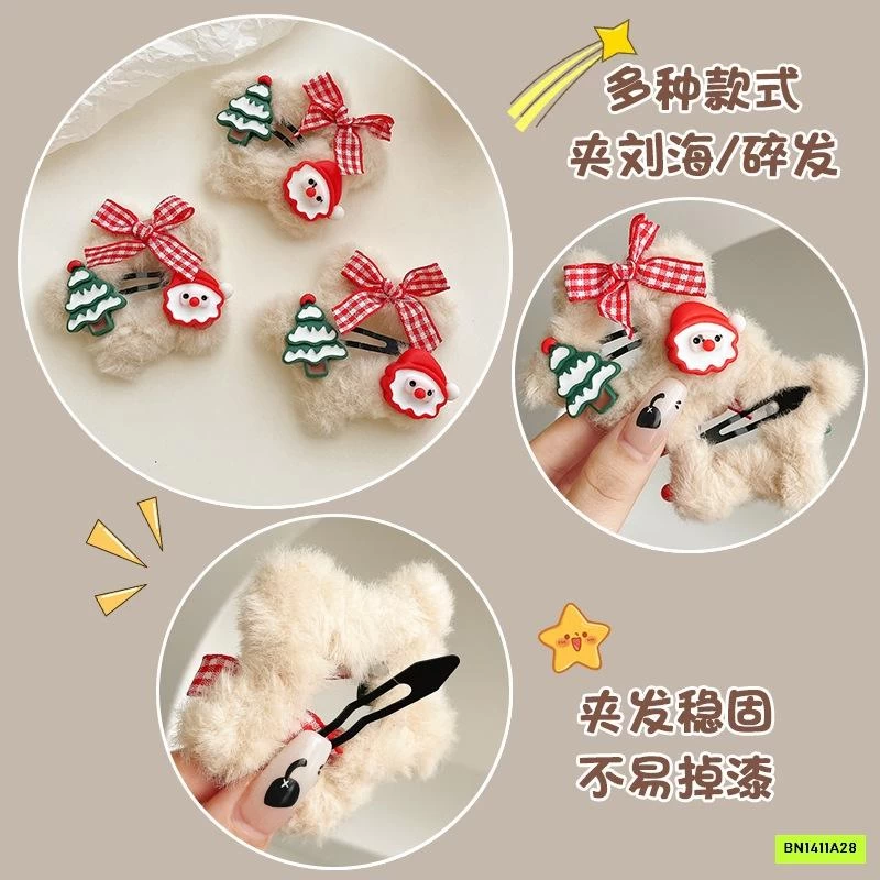 COMBO 5 KẸP TÓC LÔNG ÔNG GIÀ NOEL