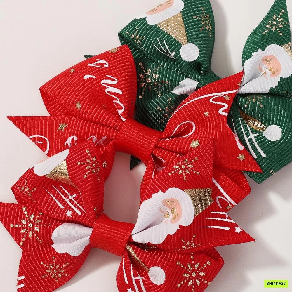 BỘ 10 KẸP TÓC NƠ GIÁNG SINH