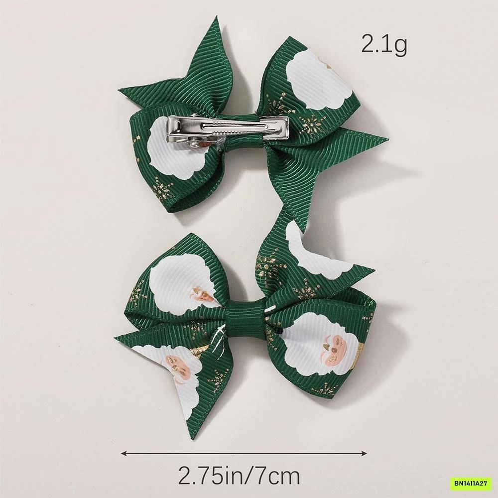 BỘ 10 KẸP TÓC NƠ GIÁNG SINH