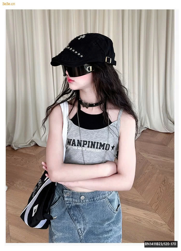 SET ÁO BA LỖ MIX QUẦN JEAN RÁCH