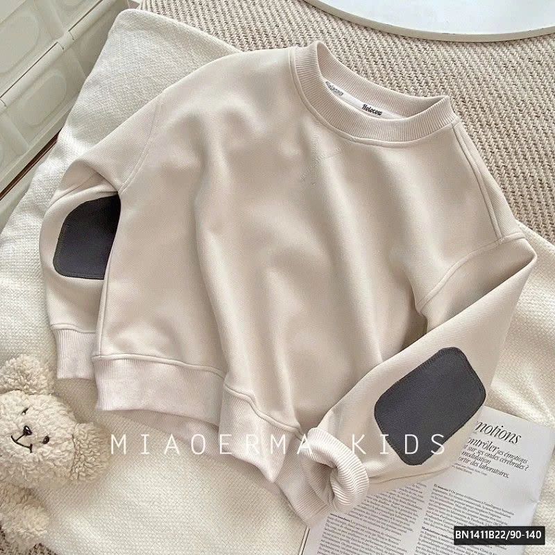 ÁO NỈ VÁ GỐI TAY