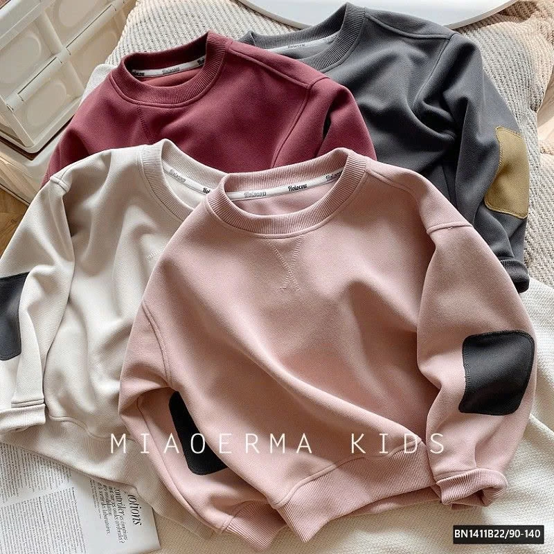 ÁO NỈ VÁ GỐI TAY