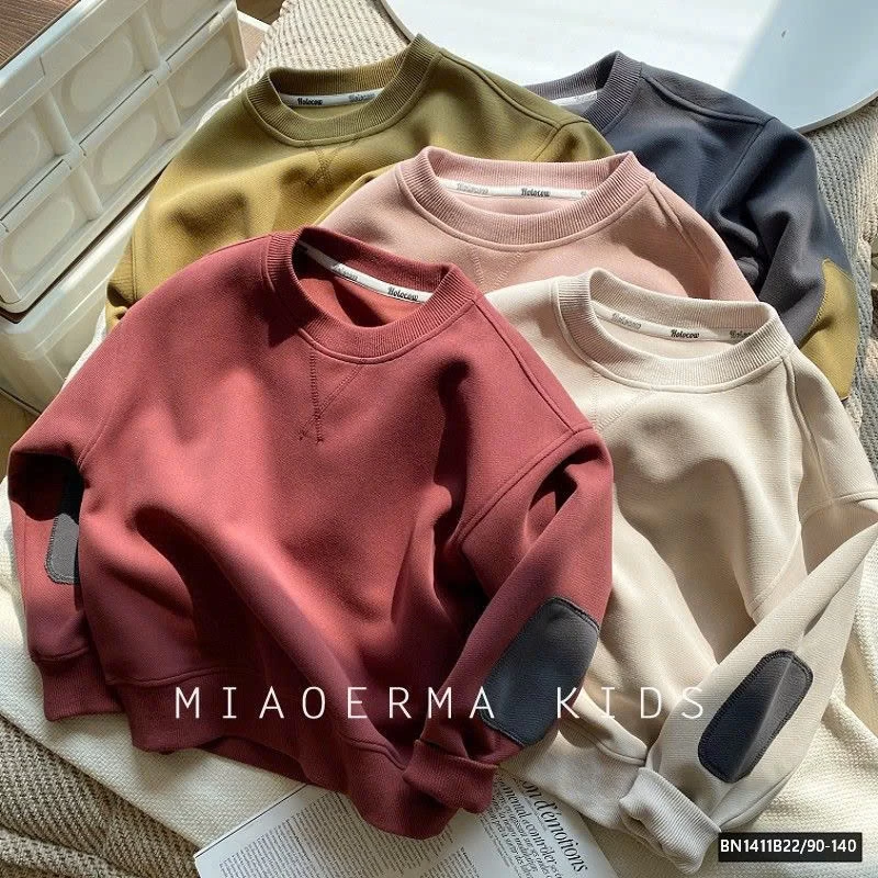 ÁO NỈ VÁ GỐI TAY