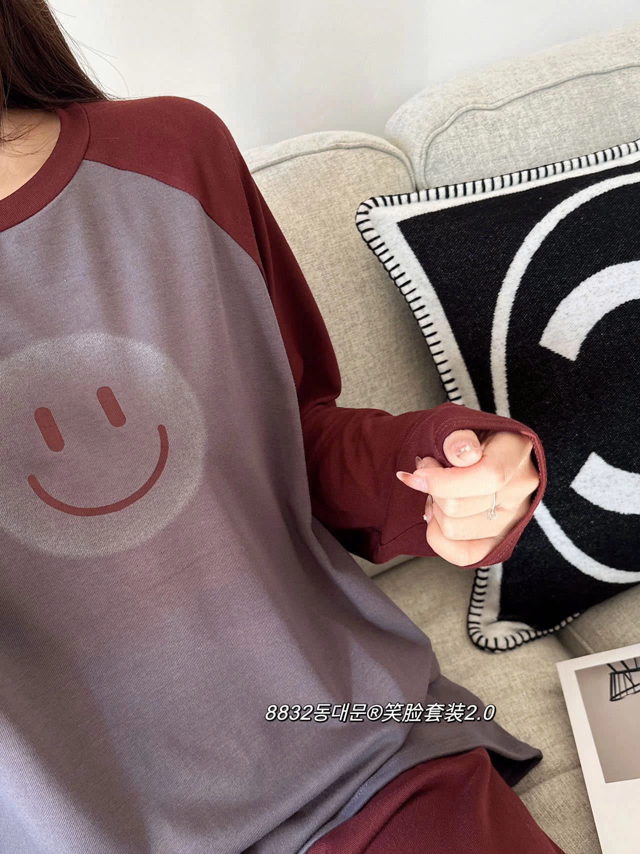 BỘ THUN MẶC NHÀ MẶT CƯỜI NỮ