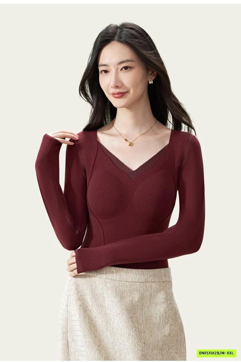 ÁO GIỮ NHIỆT LÓT NỈ KÈM BRA