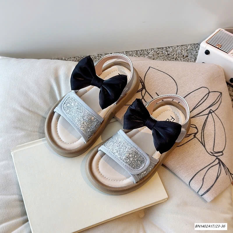 SANDAL LẤP LÁNH QUAI NƠ