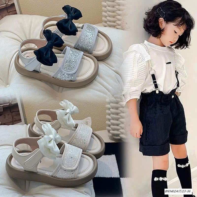 SANDAL LẤP LÁNH QUAI NƠ