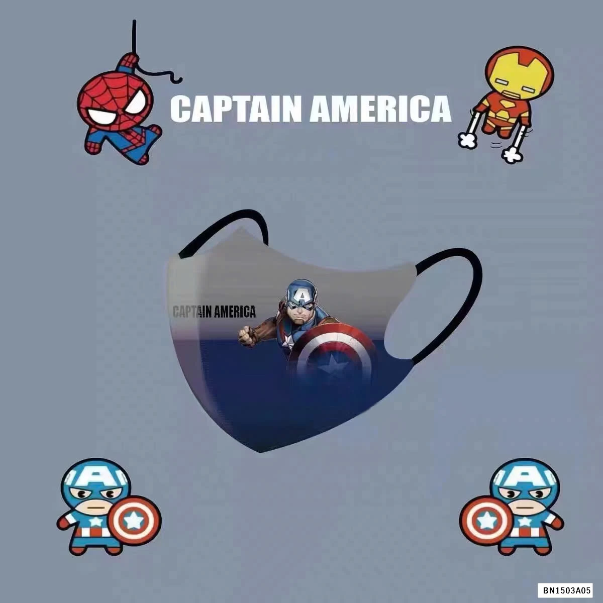 SET 50C KHẨU TRANG 3D SIÊU NHÂN