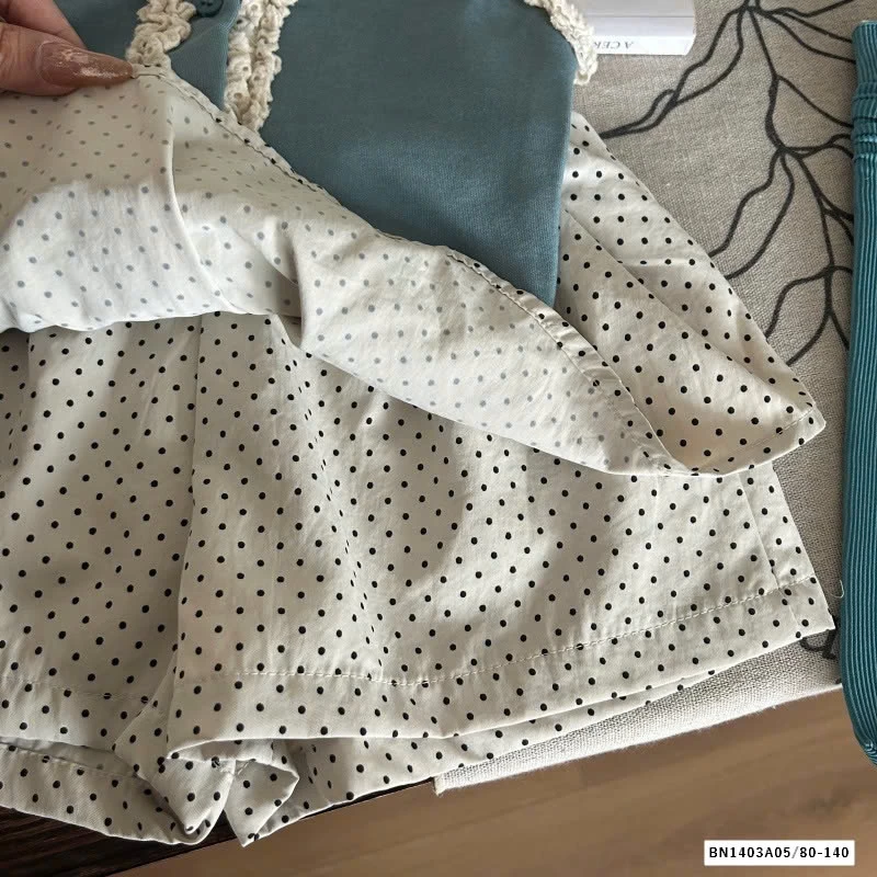 ÁO 2 DÂY VIỀN BÈO MIX QUẦN VÁY