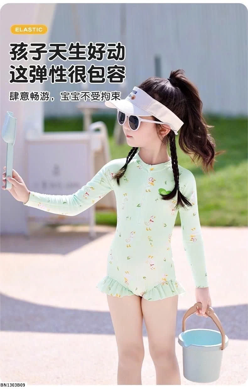 ÁO BƠI HOA BÉ GÁI