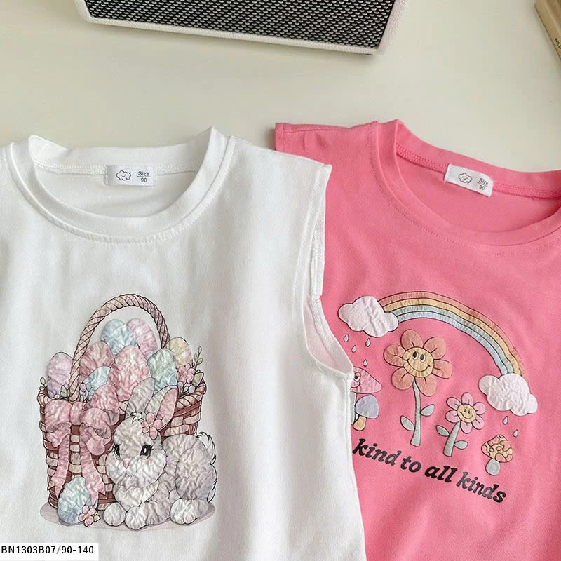 ÁO SÁT NÁCH BÉ GÁI IN HÌNH THỎ