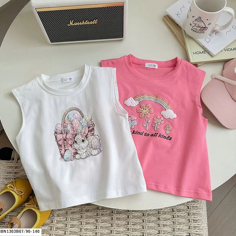 ÁO SÁT NÁCH BÉ GÁI IN HÌNH THỎ