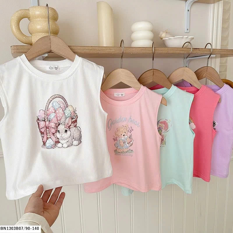 ÁO SÁT NÁCH BÉ GÁI IN HÌNH THỎ