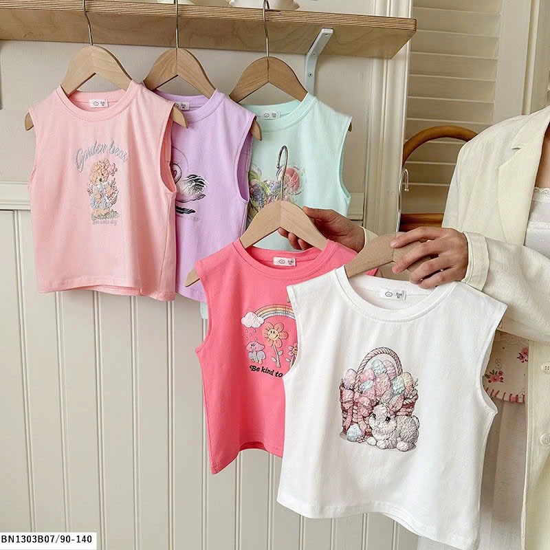 ÁO SÁT NÁCH BÉ GÁI IN HÌNH THỎ