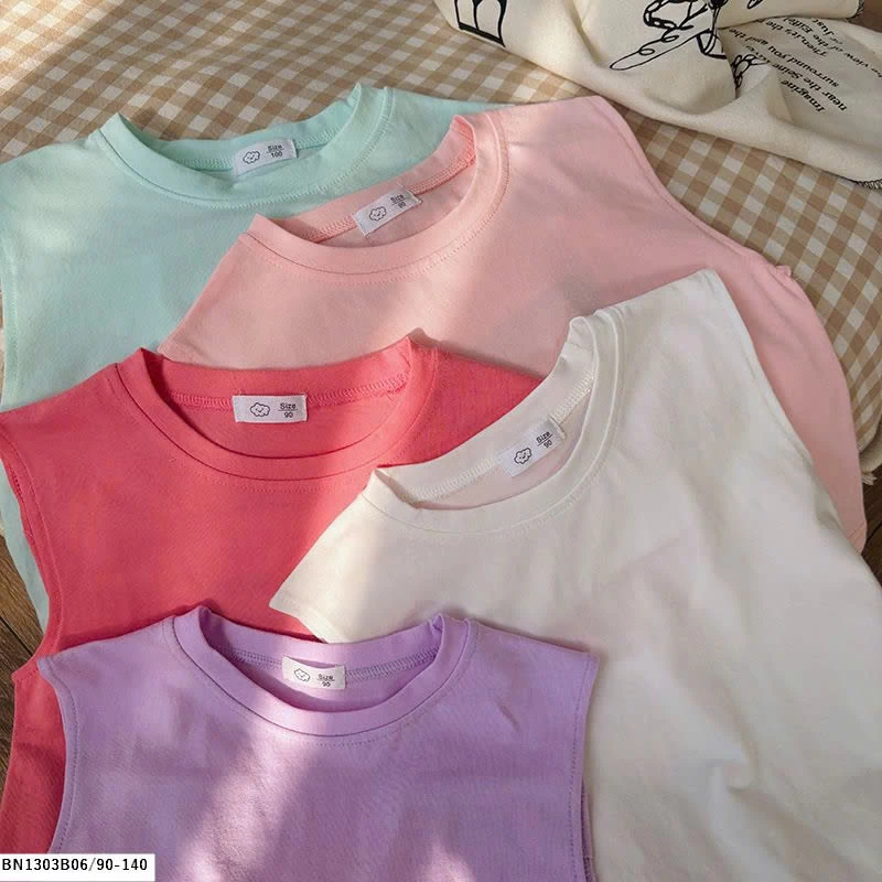 ÁO THUN SÁT NÁCH KHOÉT LƯNG TRƠN MÀU