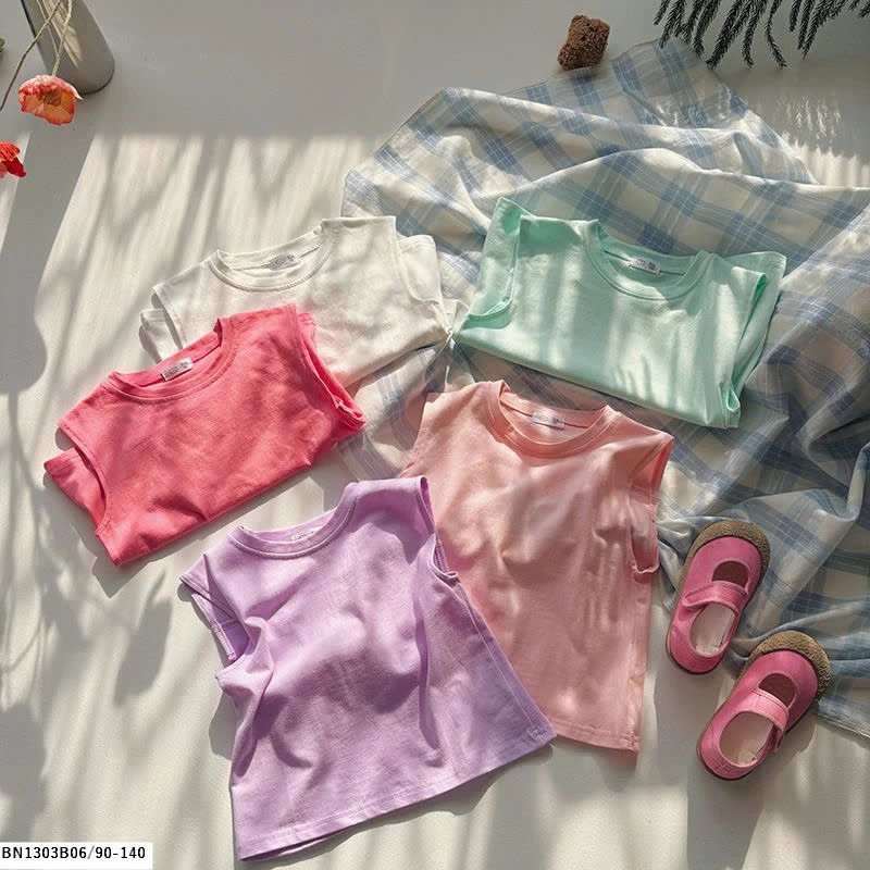 ÁO THUN SÁT NÁCH KHOÉT LƯNG TRƠN MÀU