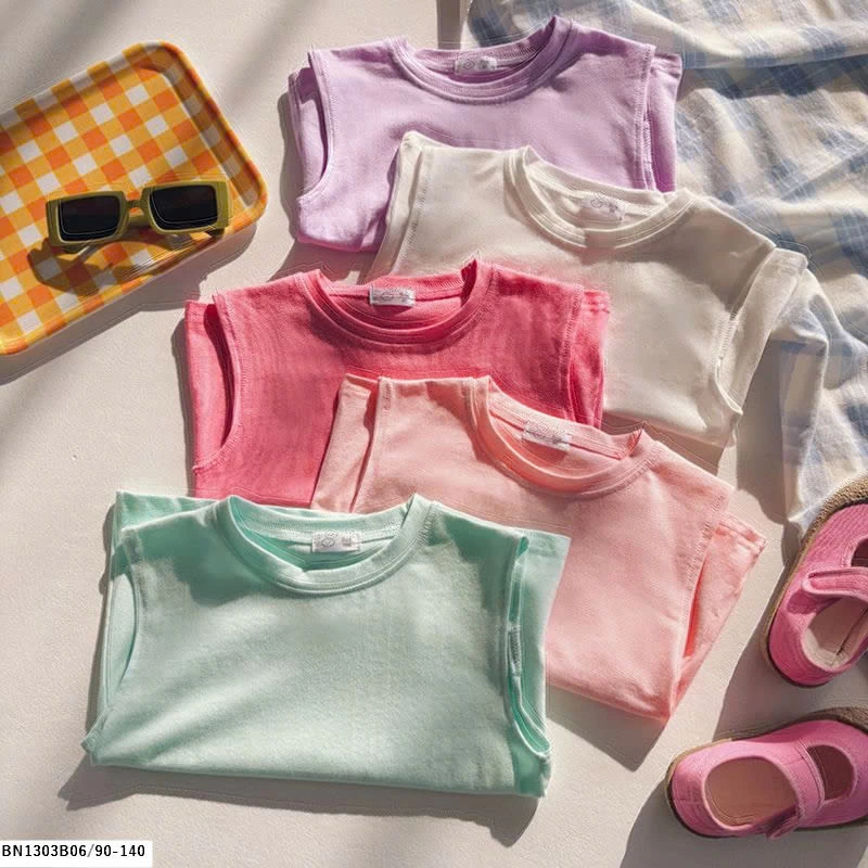 ÁO THUN SÁT NÁCH KHOÉT LƯNG TRƠN MÀU