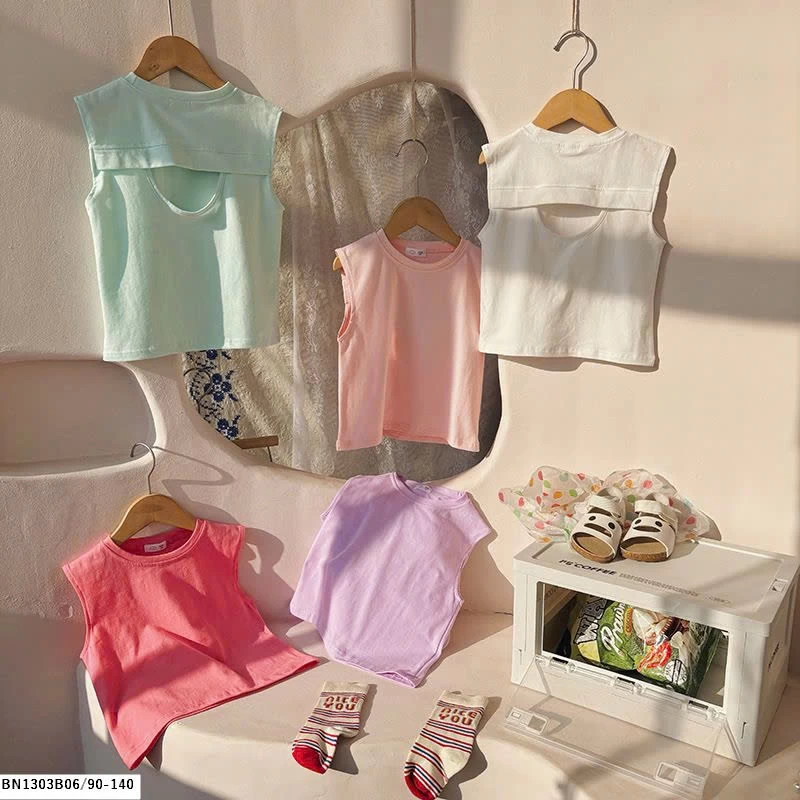 ÁO THUN SÁT NÁCH KHOÉT LƯNG TRƠN MÀU