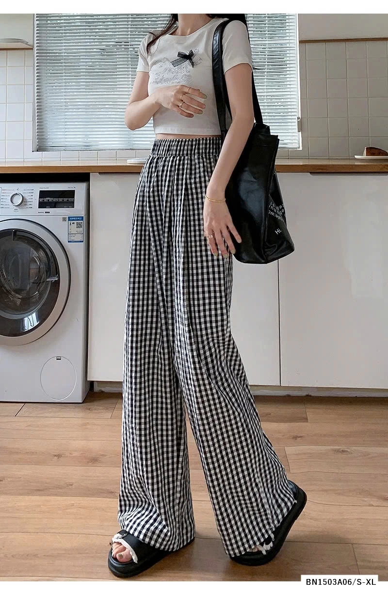 QUẦN SUÔNG ĐŨI CARO NHỎ