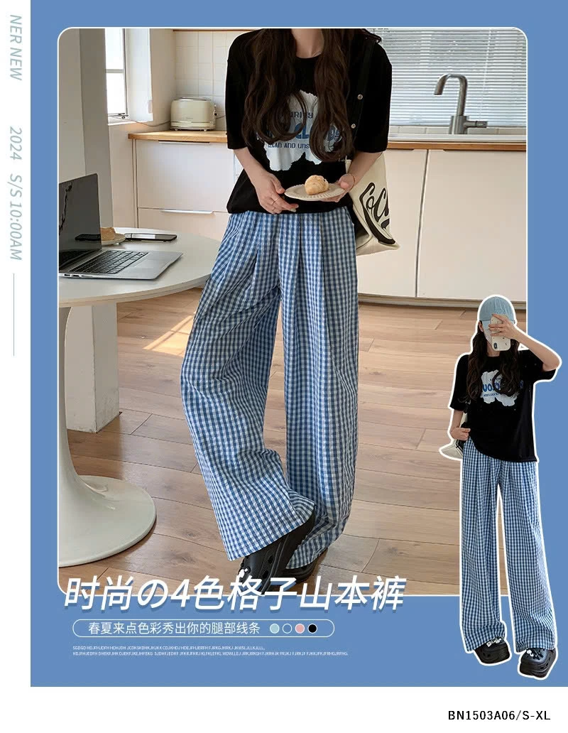 QUẦN SUÔNG ĐŨI CARO NHỎ