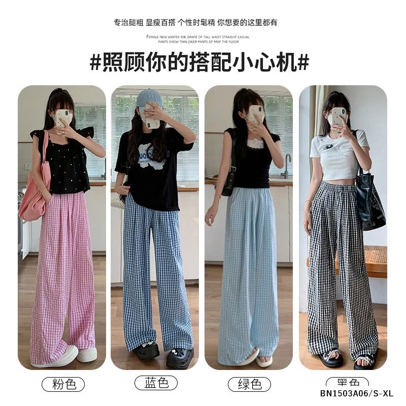 QUẦN SUÔNG ĐŨI CARO NHỎ