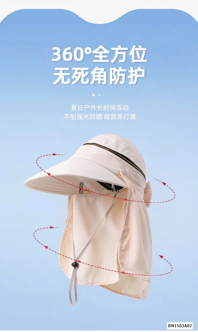 MŨ CHỐNG NẮNG KÈM KHẨU TRANG