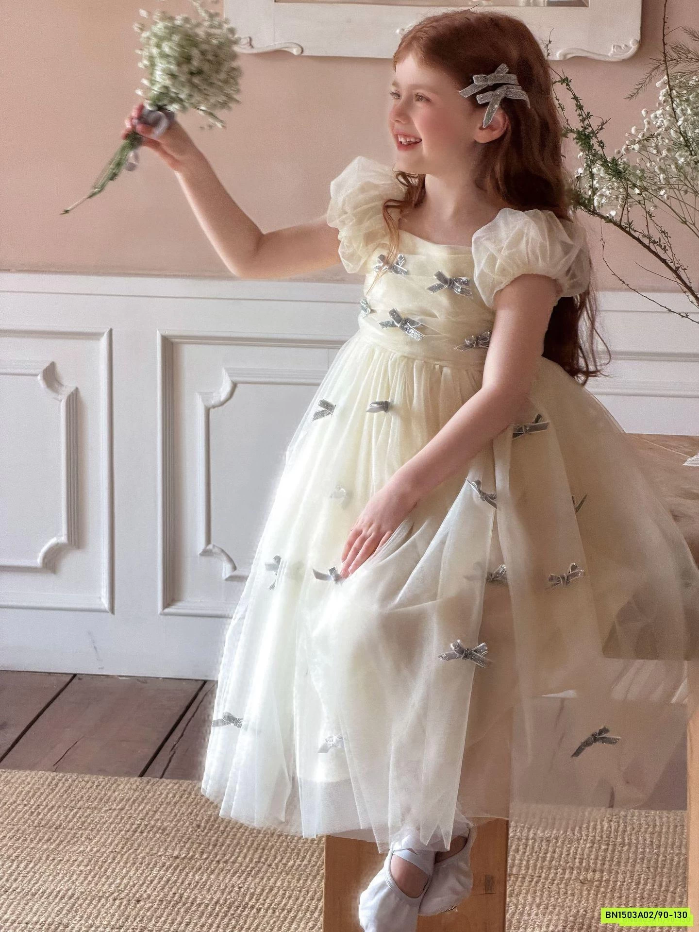 ĐẦM VOAN CÔNG CHÚA GẮN NƠ OTALY