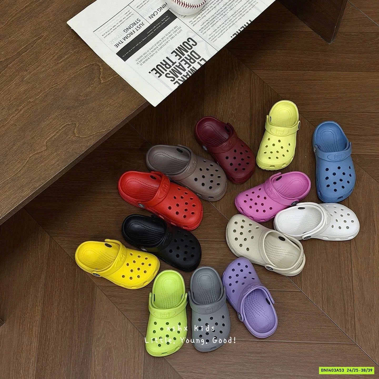 CROCS TRƠN MÀU CAO CẤP