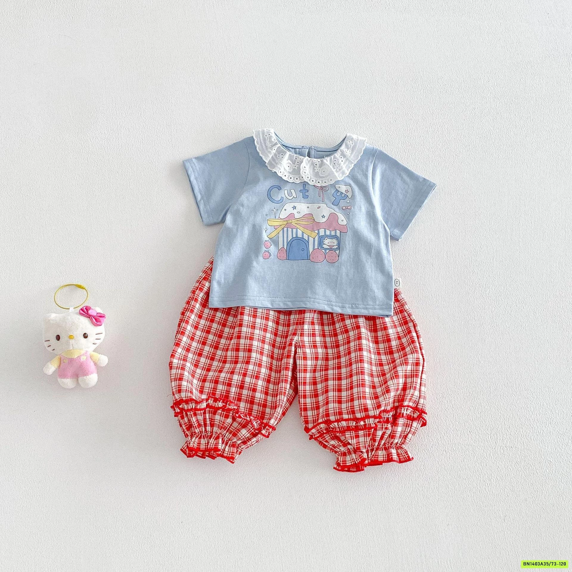 ÁO CỔ SEN DỄ THƯƠNG MIX QUẦN BOM