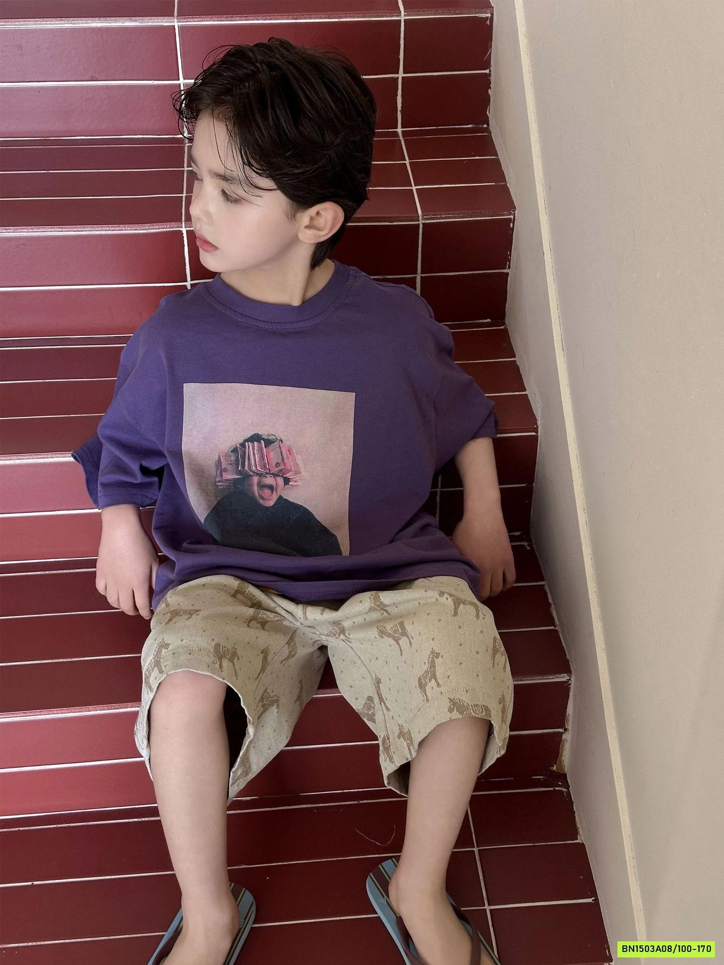 ÁO THUN IN HÌNH BÉ TRAI