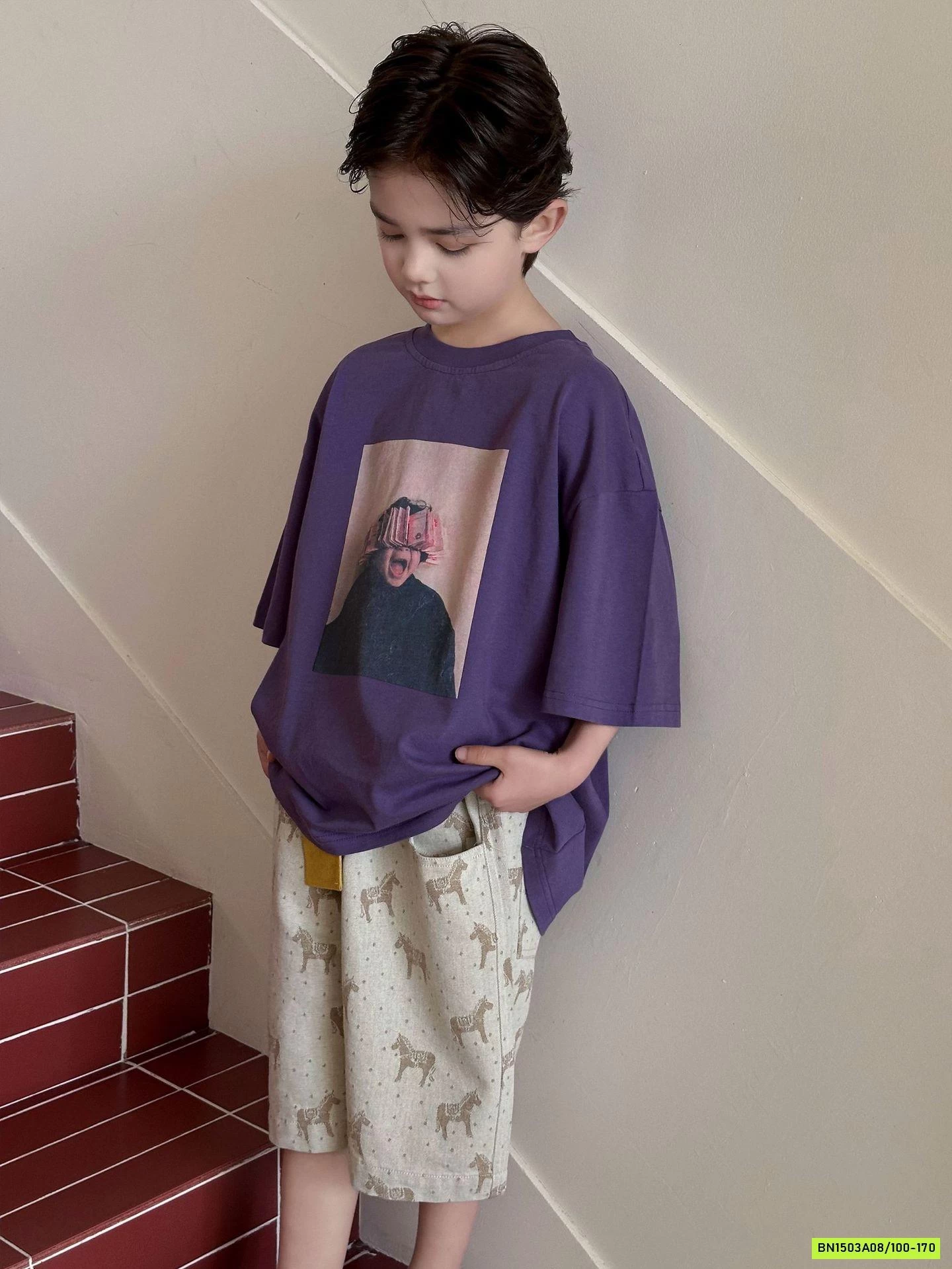 ÁO THUN IN HÌNH BÉ TRAI