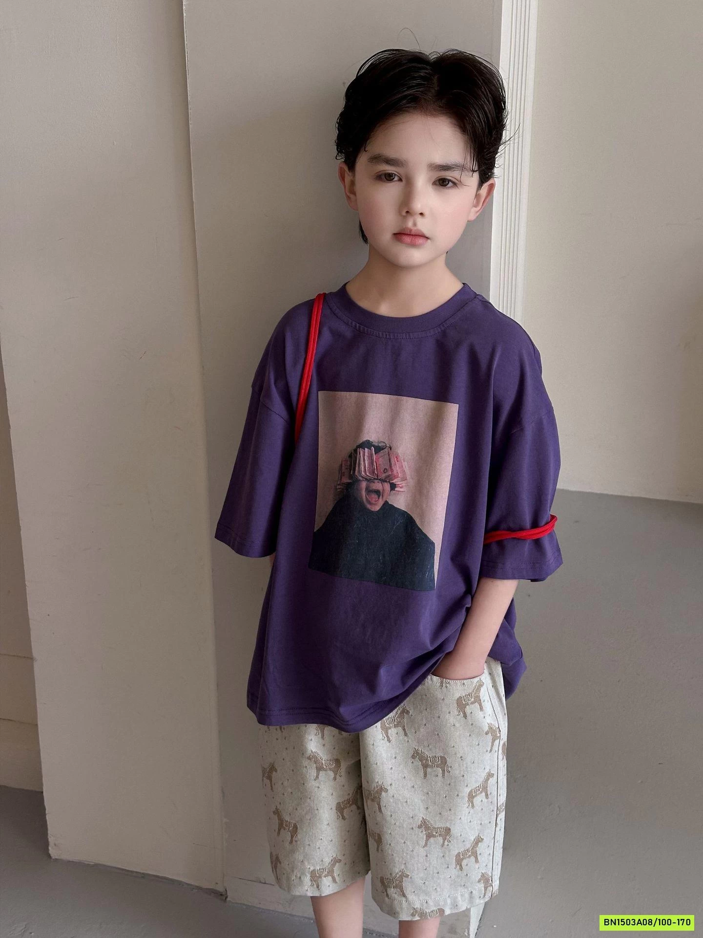 ÁO THUN IN HÌNH BÉ TRAI