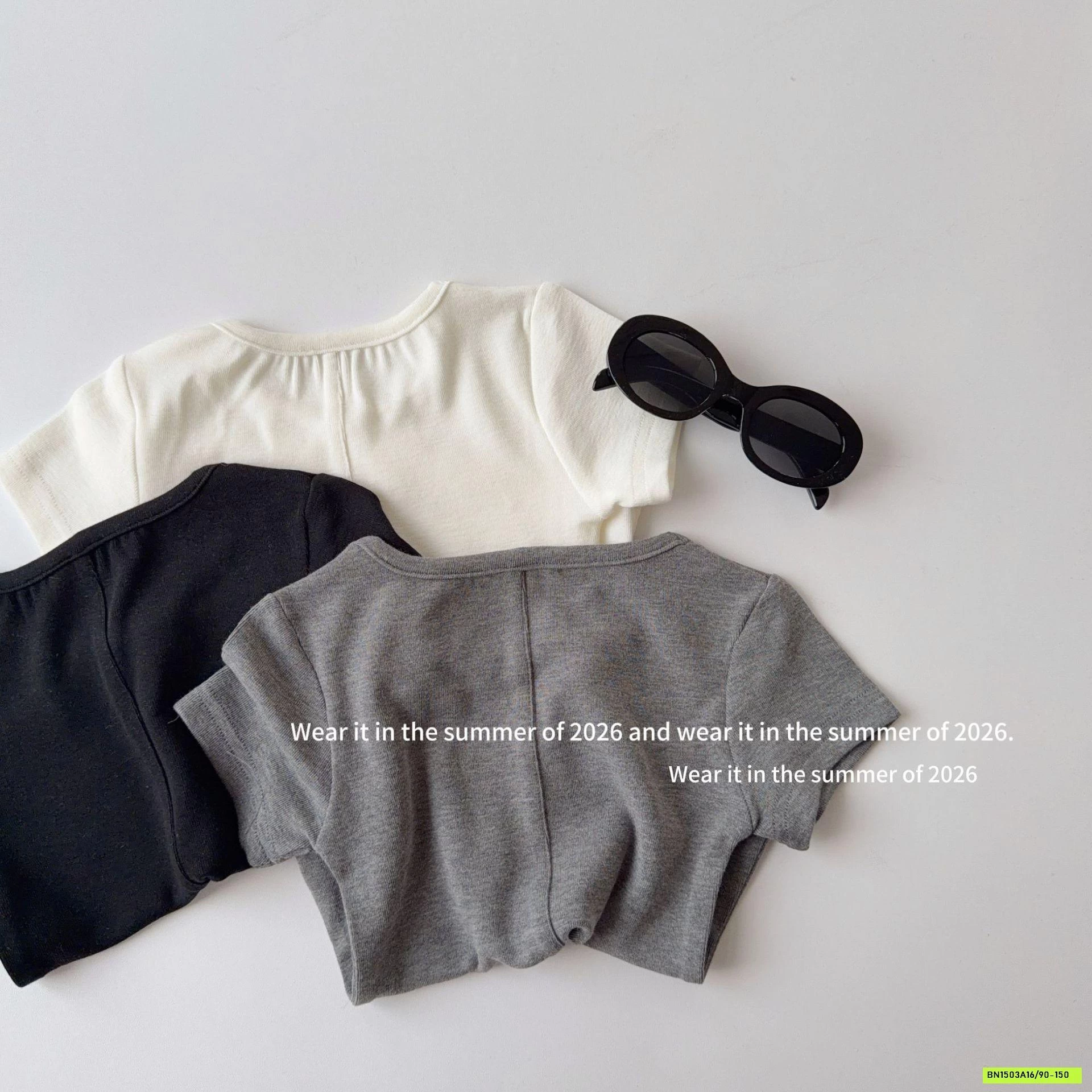 ÁO THUN GIẤY CỔ TRÒN T&QKIDS