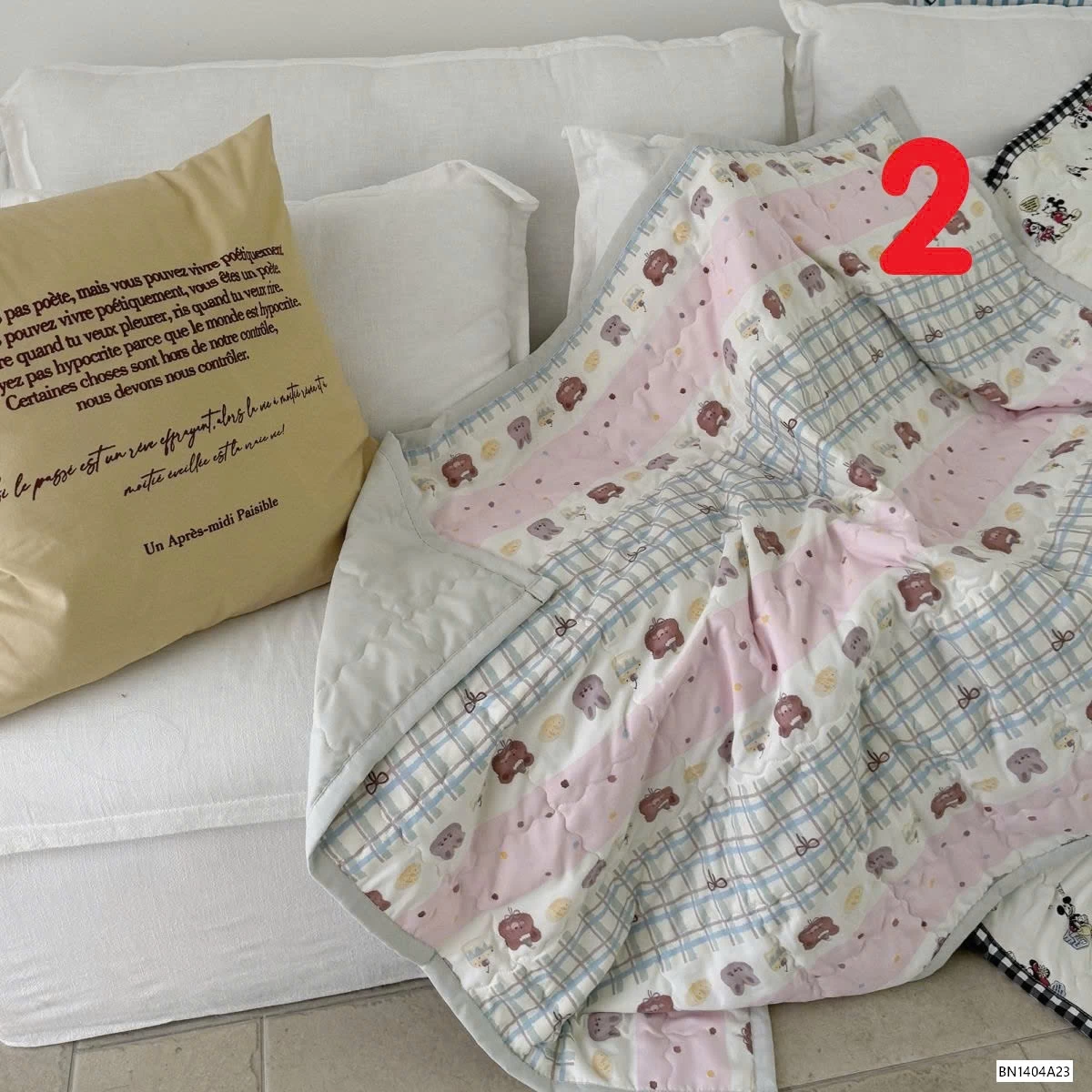 CHĂN ĐẬU NÀNH HOẠ TIẾT VINTAGE