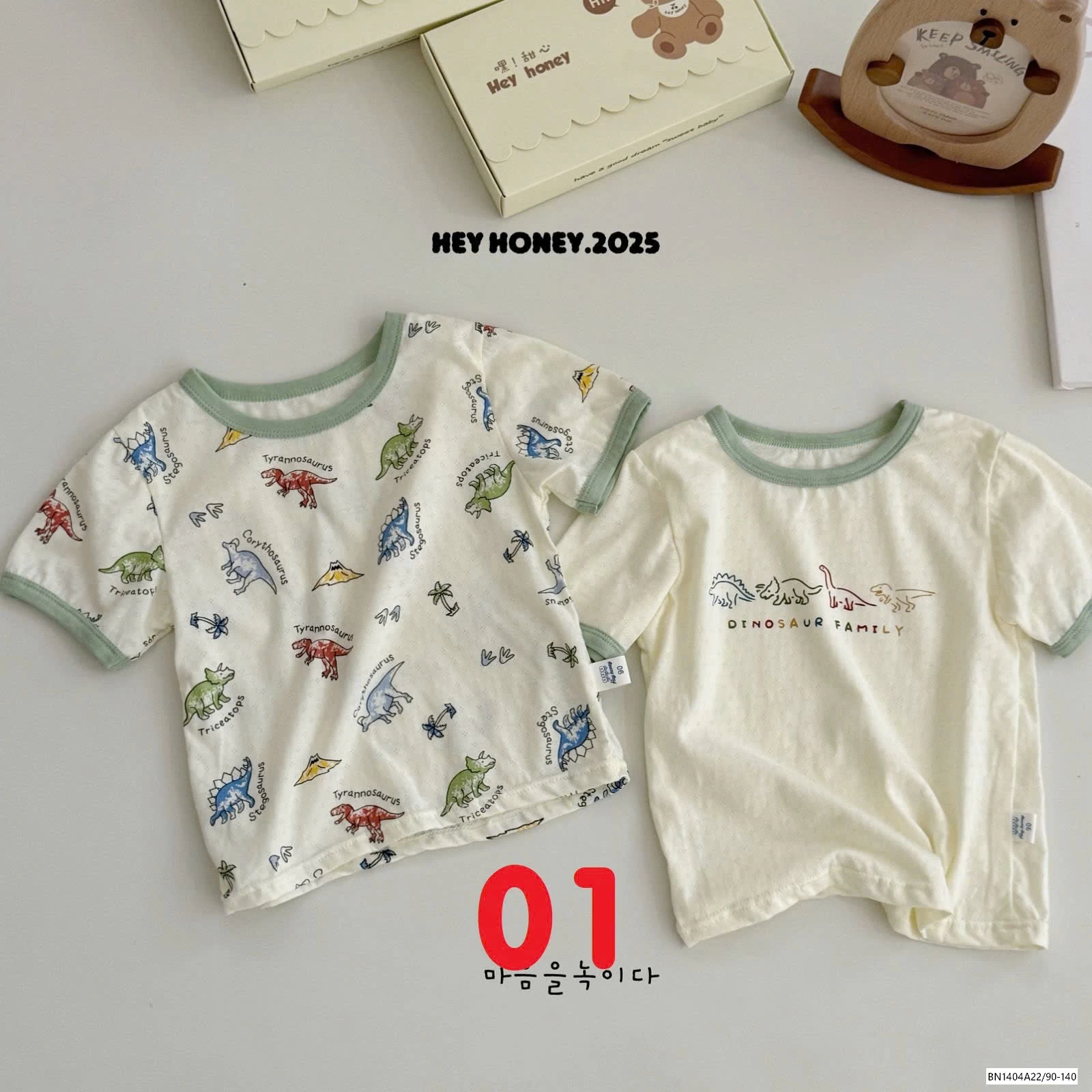 SÉT 2 ÁO COTTON GIẤY HONEY