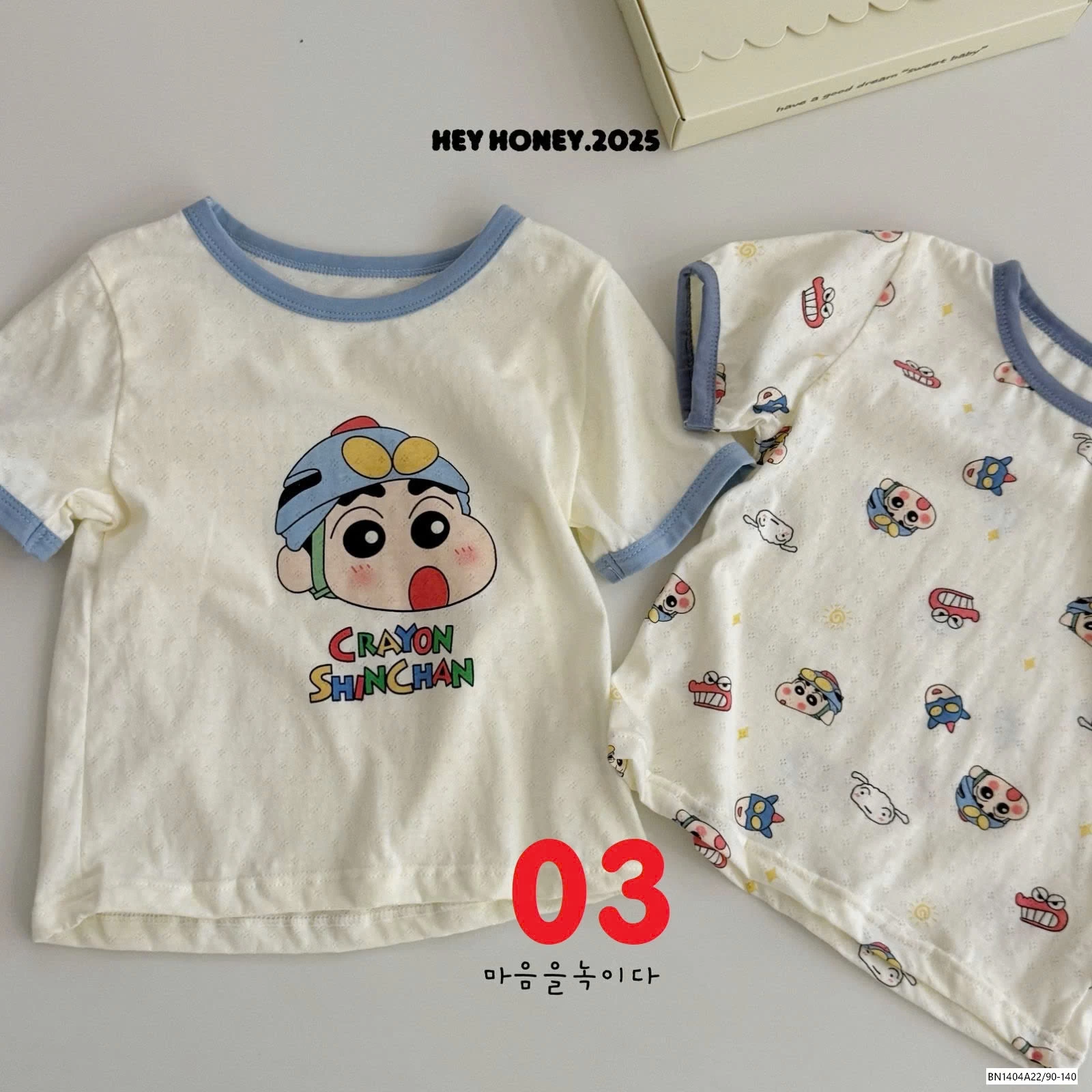 SÉT 2 ÁO COTTON GIẤY HONEY
