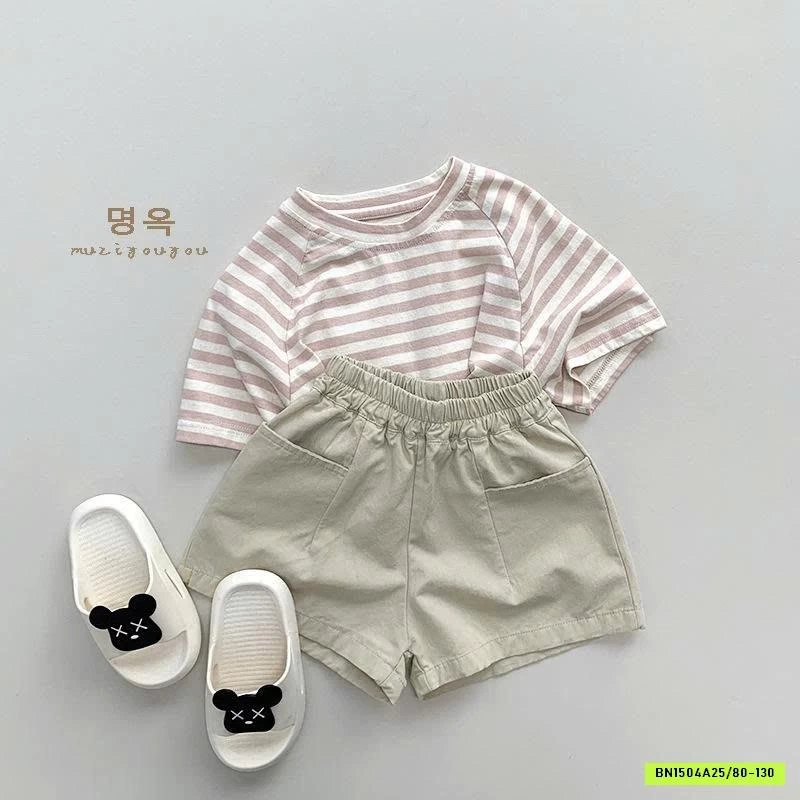 ÁO PHÔNG KẺ CHO BÉ MUZIYOUYOU