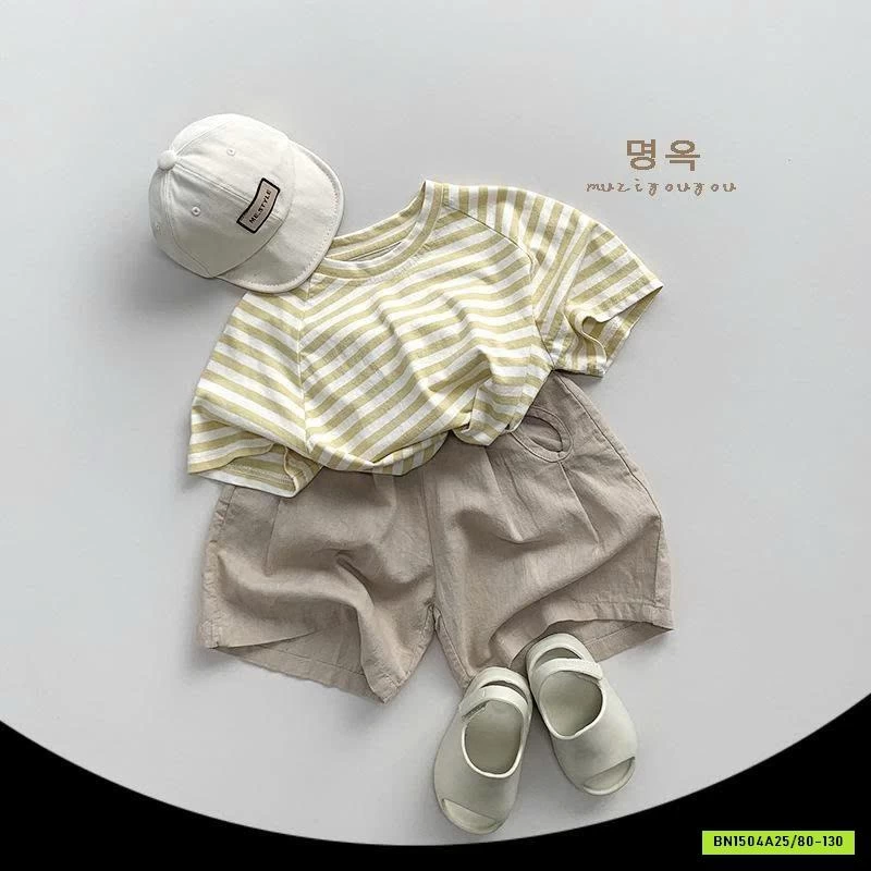 ÁO PHÔNG KẺ CHO BÉ MUZIYOUYOU