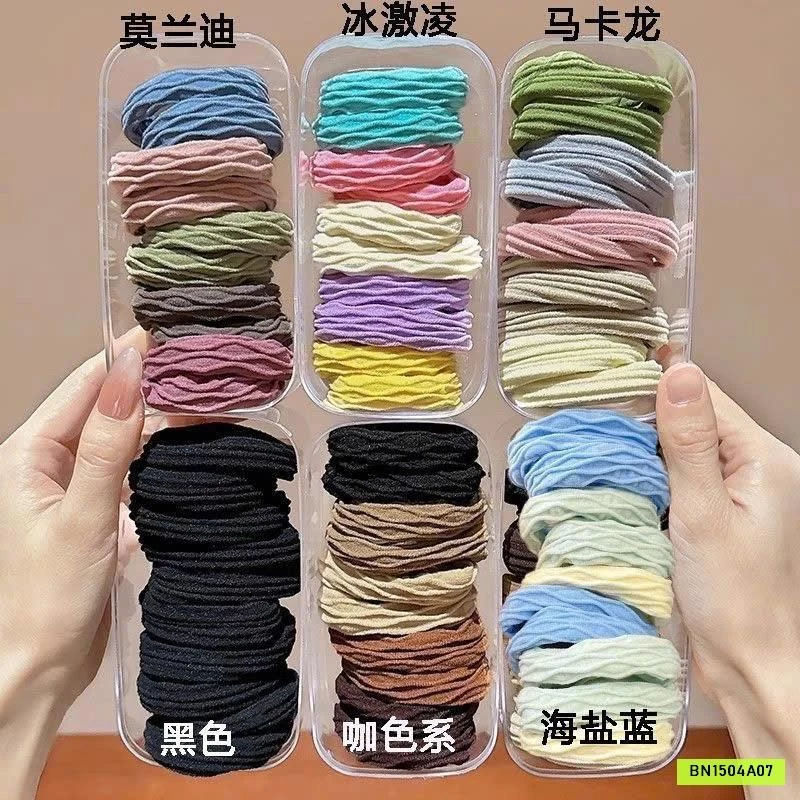 SET 60 DÂY BUỘC TÓC SẮC MÀU